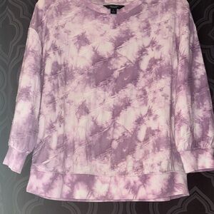 Simply Vera Vera Wang Lavender Tie-Dye Sweatshirt